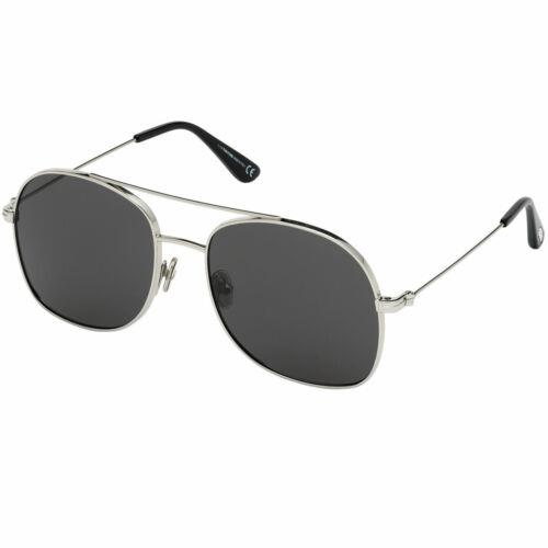 Tom Ford Delilah Women`s Sunglasses Shiny Palladium Metal Frame FT0758 5816A