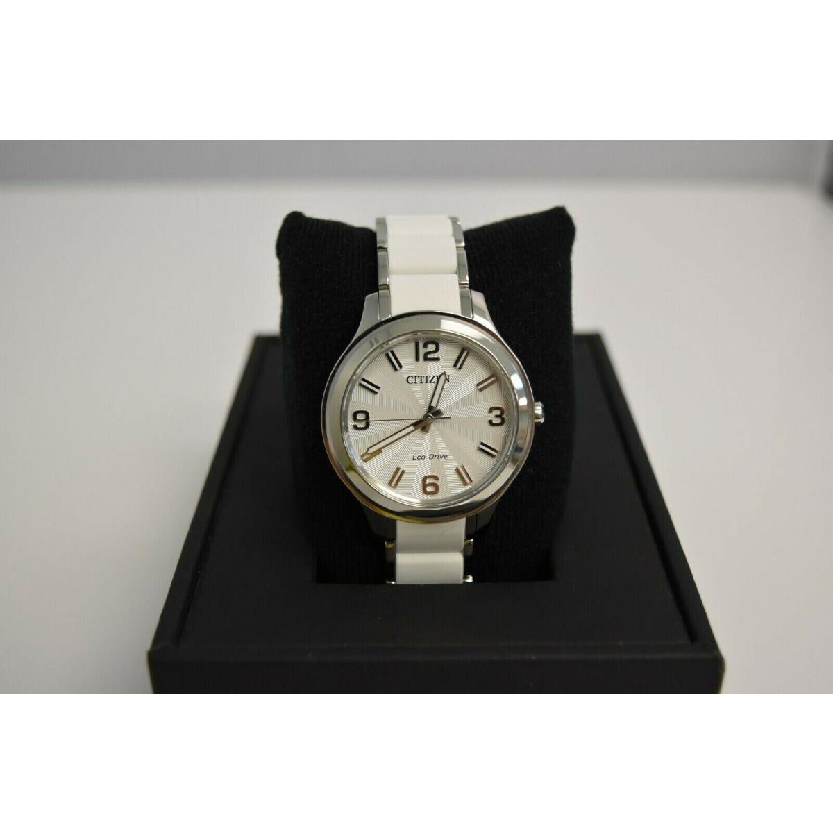 Citizen Eco-drive Women`s Drive SS White Silicone FE7070-52A Watch