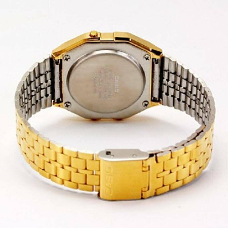 Casio Vintage Lucky Digital Gold Color Watch A159WGEA-1 Stainless Steel Band WR