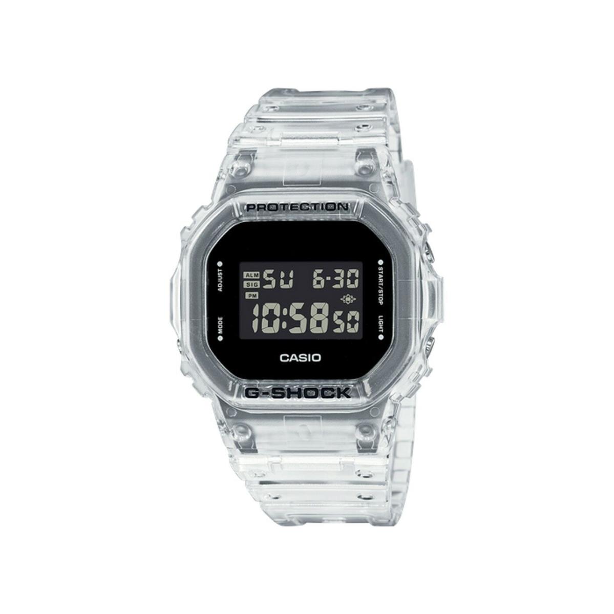Casio G-shock DW5600SKE-7 Clear Skeleton Transparent Pack Digital Watch