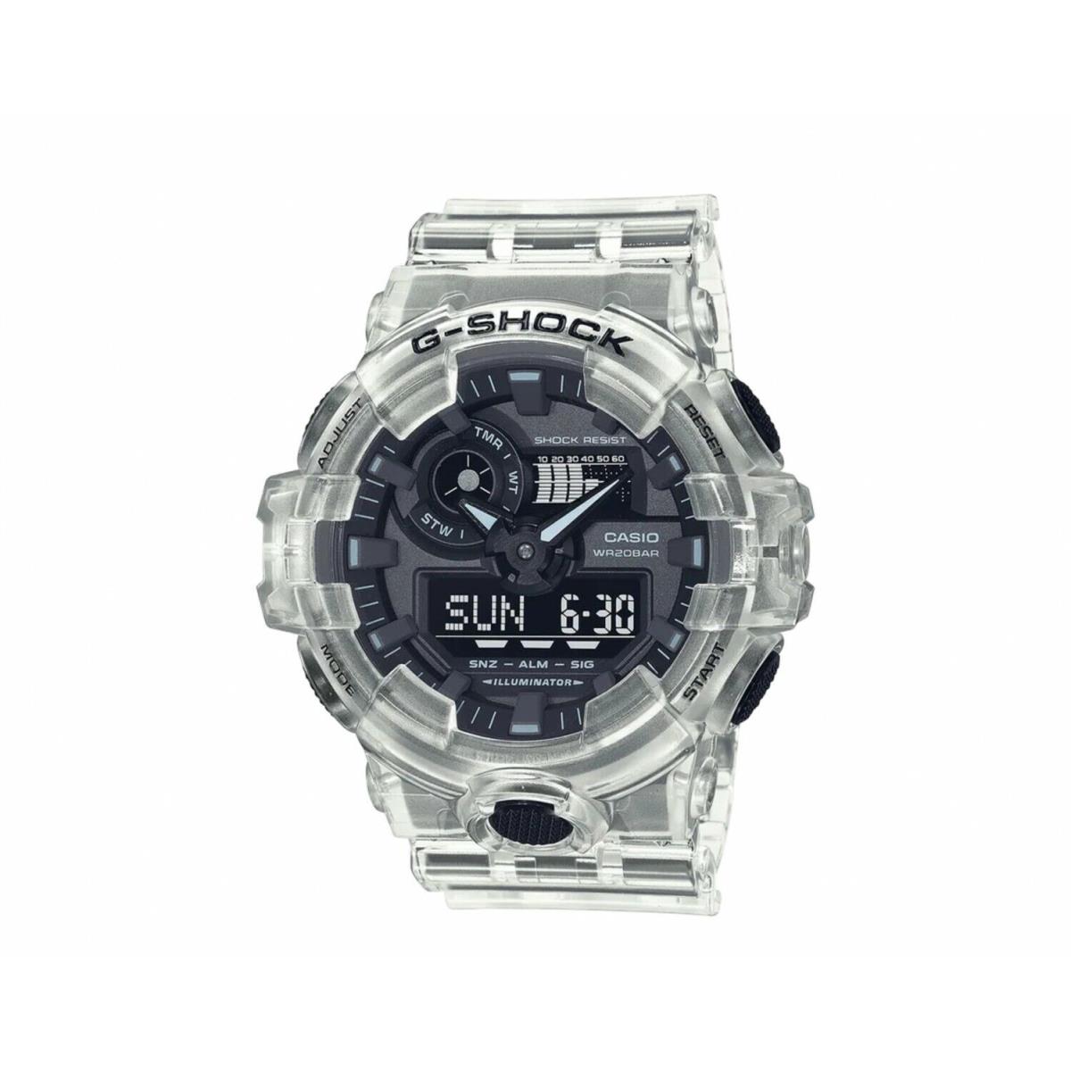 Casio G-shock Analog/digital Watch Transparent Resin GA-700SKE-7A / GA700SKE-7A