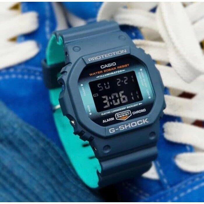 Casio G-shock Fashion Resin Band Shock Resistant Navy Blue Casual DW-5600CC-2D