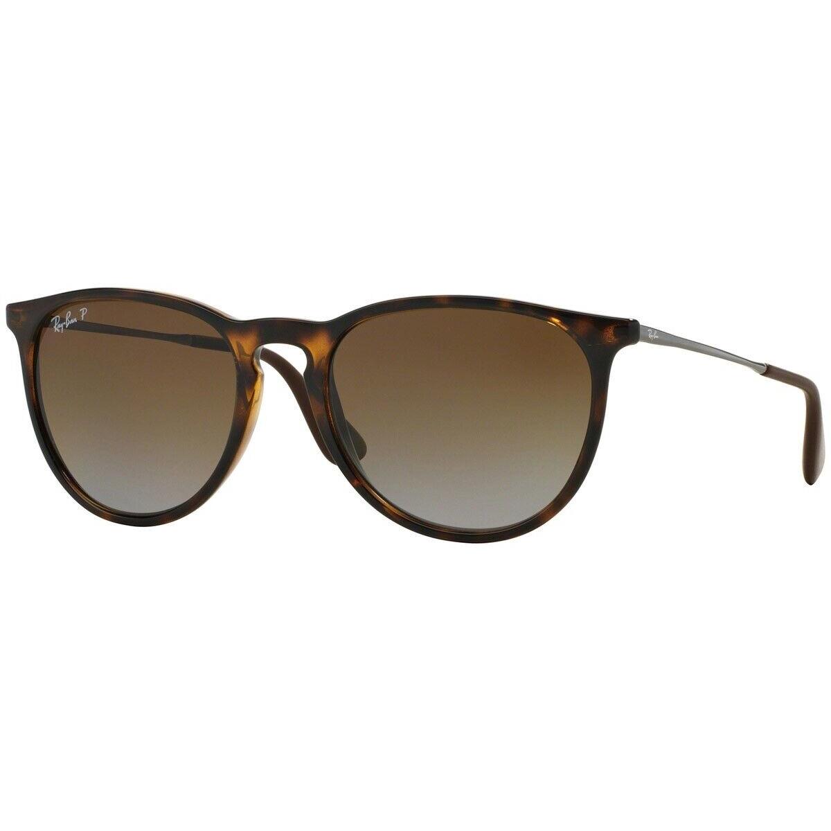 Ray-ban RB4171 710/T554 Erika Fashion Polarized Havana Brown Sunglasses - Frame: Havana, Lens: Polarized brown