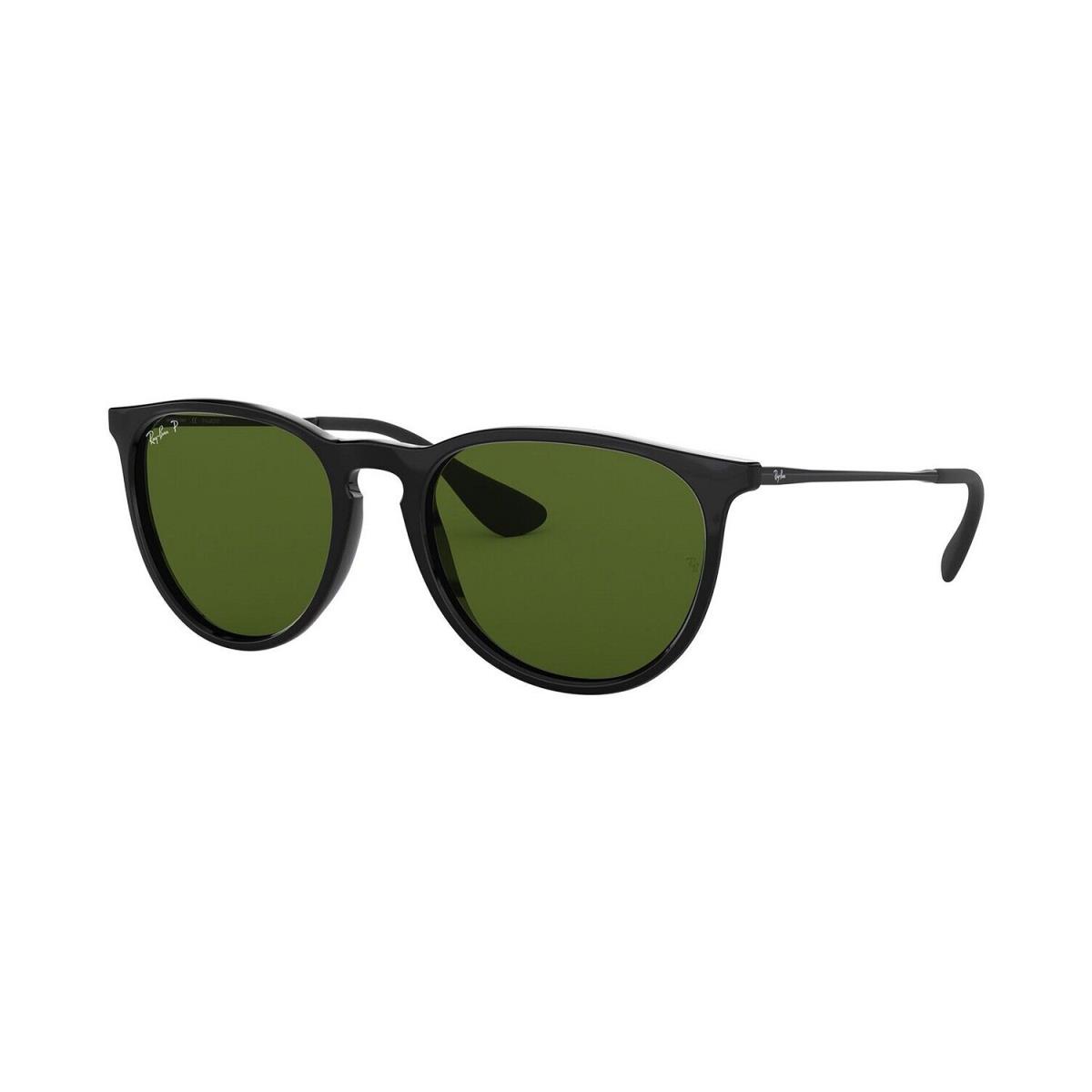 Ray-ban RB4171 601/2P Erika Fashion Polarized Sunglasses Black/green - Frame: Black, Lens: Green