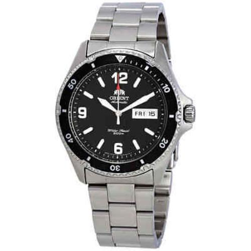 Orient Mako II Automatic Black Dial Men`s Watch FAA02001B9 - Black Dial, Silver Band