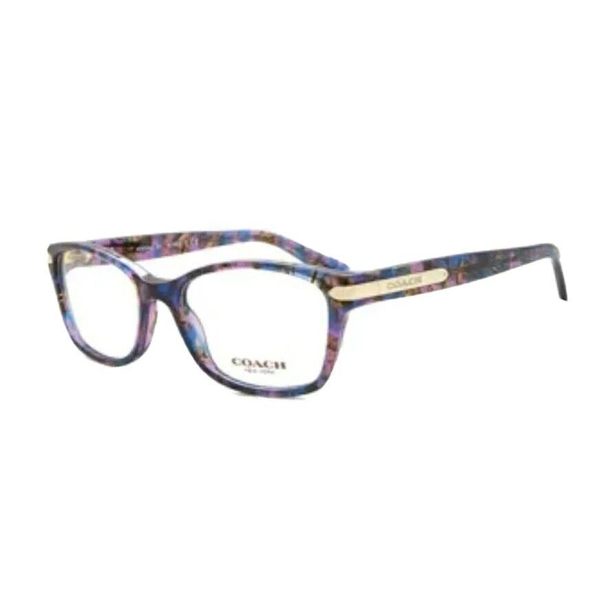 Coach HC6065 5288 Confetti Purple Demo Lens 51 mm Women`s Eyeglasses