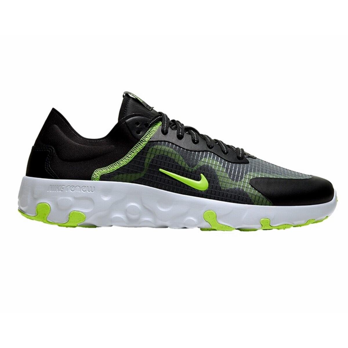 Nike Renew Lucent Men`s Shoe Black/volt/pure Platinum Size 10 BQ4235-005 Msr