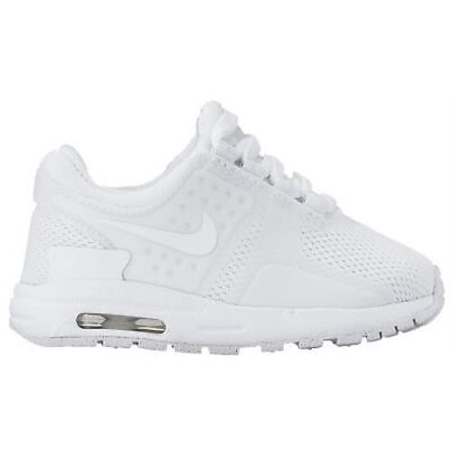 Nike Air Max Zero Essential Toddlers 881227-100 White Grey Shoes Baby Size 10 - White/White-Wolf Grey-Pure Platinum