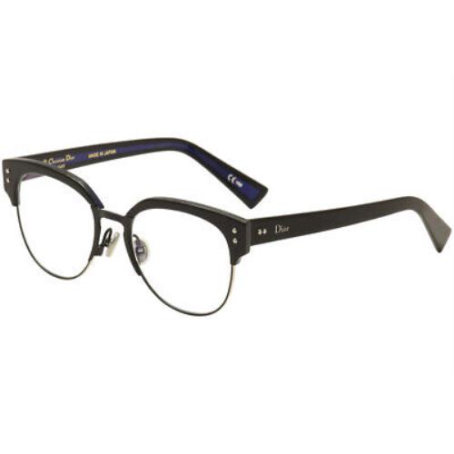 Christian Dior Eyeglasses Exquiseo-2 2XB Black/bluet Titanium Optical Frame 50mm - Black Frame