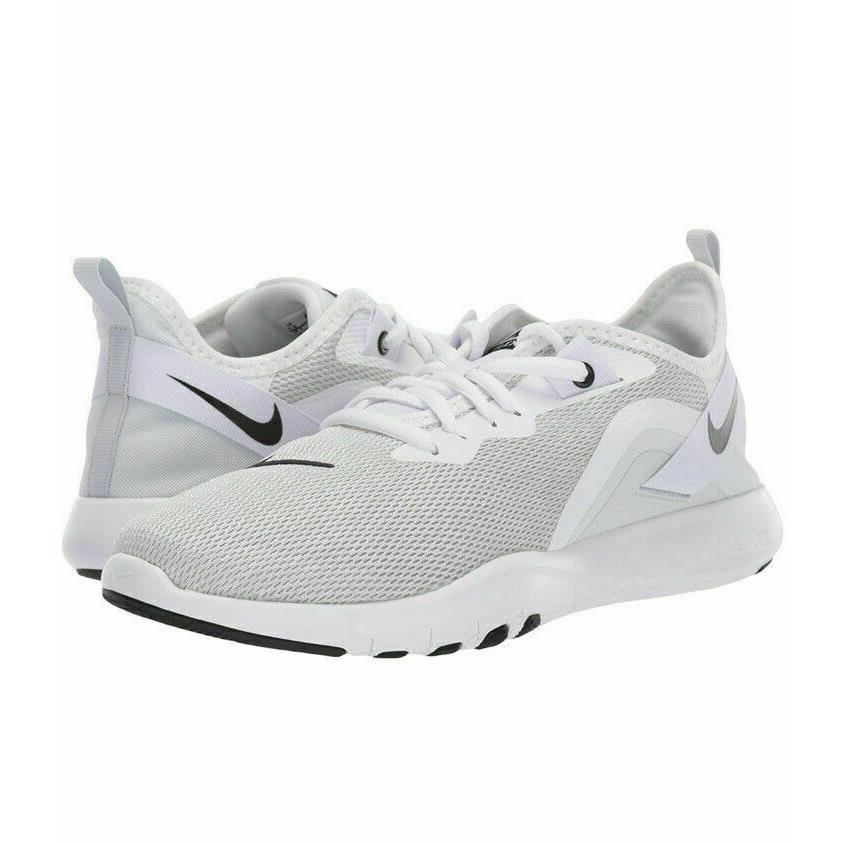 Nike Women`s Flex Trainer 9 Shoes White/black/platinum Size 11