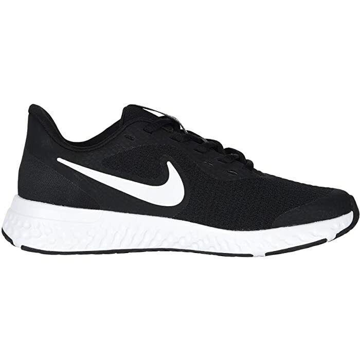 Nike Kids Size 5.5 Revolution 5 Black Running Shoes N1218