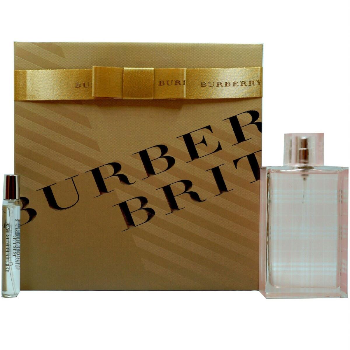 Burberry Brit Sheer 2 Piece Gift Set For Women Eau DE Toilette Spray 100ML