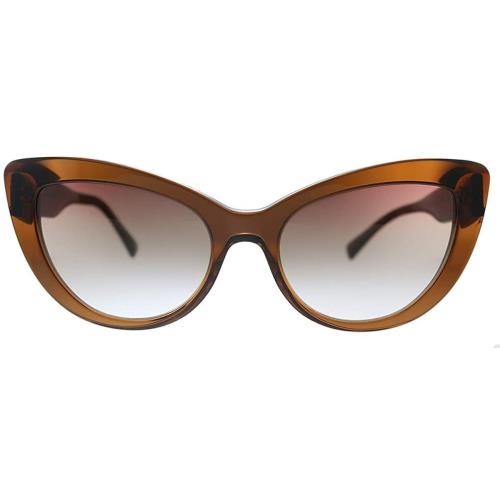 Versace Sunglasses VE4388 53240P Transparent Brown/orange Gradient Brown Lens