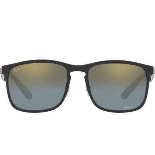 Ray-ban RB 4264 Chromance Black/gold Blue Shaded Polarized Mirror Sunglasses