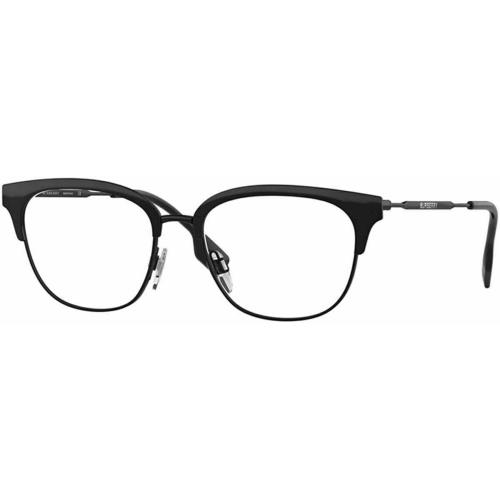 Burberry Eyeglasses Square BE1334 1001 52mm Black 52-17-140