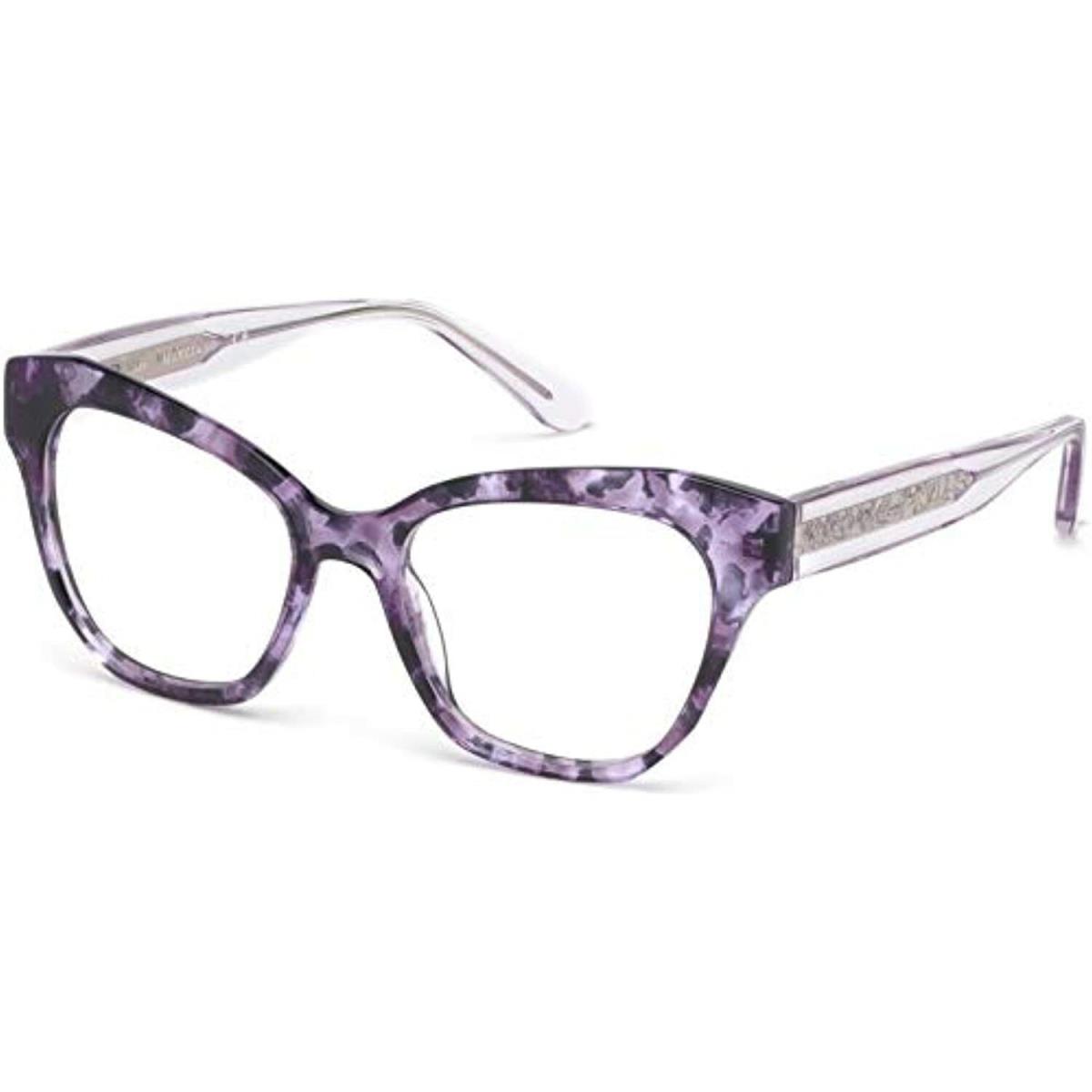 Guess By Marciano GM 0339 056 Purple Havana Eyeglasses 50mm W/marciano Case