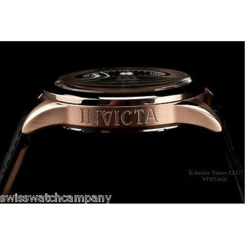 Invicta watch  - Black Dial, Black Band, Rose Bezel