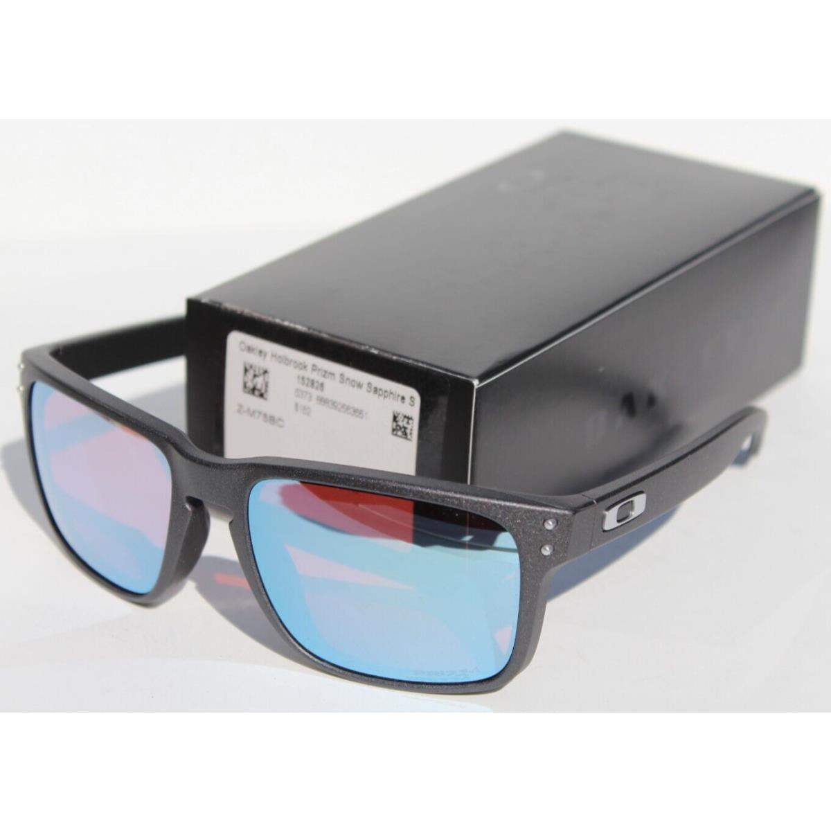 Oakley Holbrook Sunglasses Steel/prizm Snow Sapphire OO9102-U555 - Frame: Steel, Lens: Sapphire