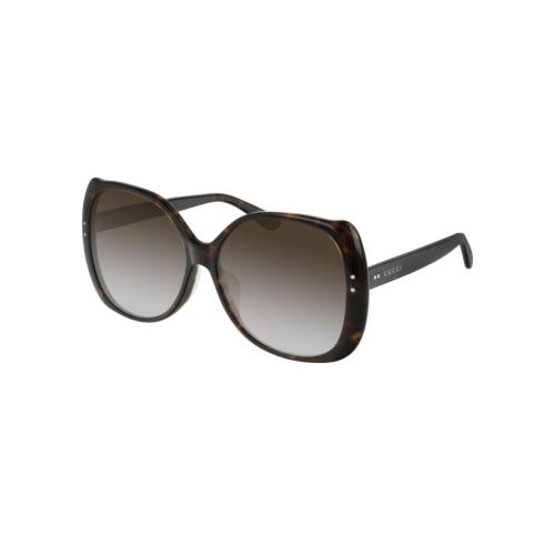 Gucci GG 0472 SA 002 Havana/brown Women`s Rectangular Sunglasses