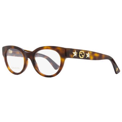 Gucci Oval Eyeglasses GG0209O 002 Havana/gold 48mm 209