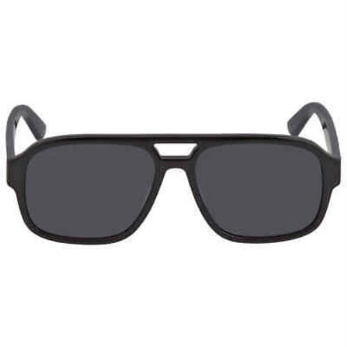 Gucci Grey Pilot Men`s Sunglasses GG0925S 001 58 GG0925S 001 58