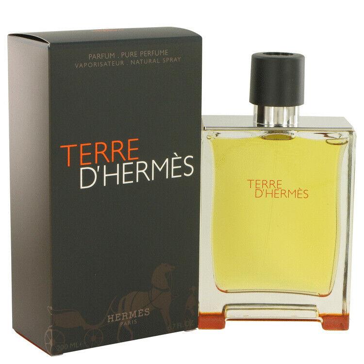 Terre D`hermes by Hermes Pure Perfume Spray For Men 6.7 fl. oz. (200 ml)