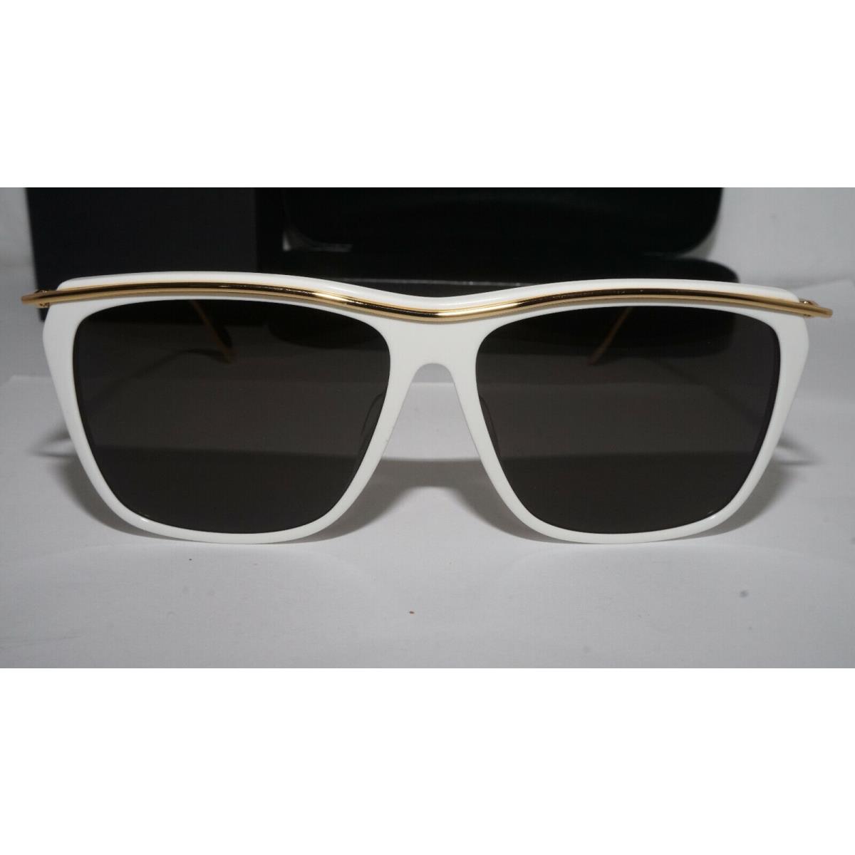 Alexander Mcqueen Sunglasses White Gold Grey AM0143SA 004 57 14 145