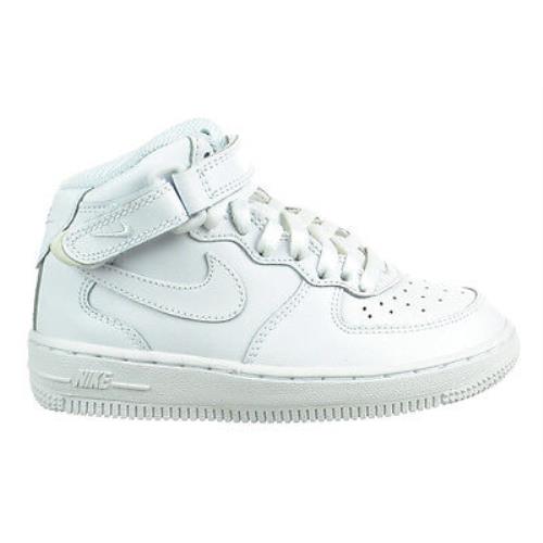 Nike Air Force 1 Mid PS Preschool Kids Shoes Leather Uptowns White 314196-113