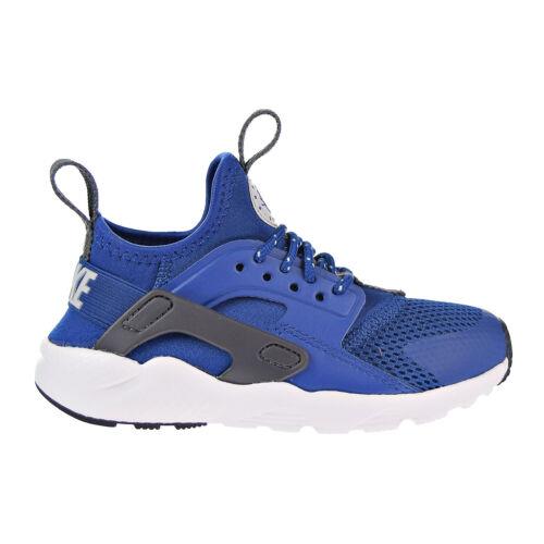 Nike Huarache Run Ultra Little Kids` Shoes Gym Blue-wolf Grey-white 859593-408