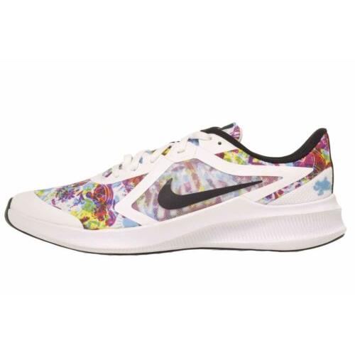 Nike Downshifter 10 Fable GS Running Kids Youth Shoes Kaleidoscope CT5256-100 - White