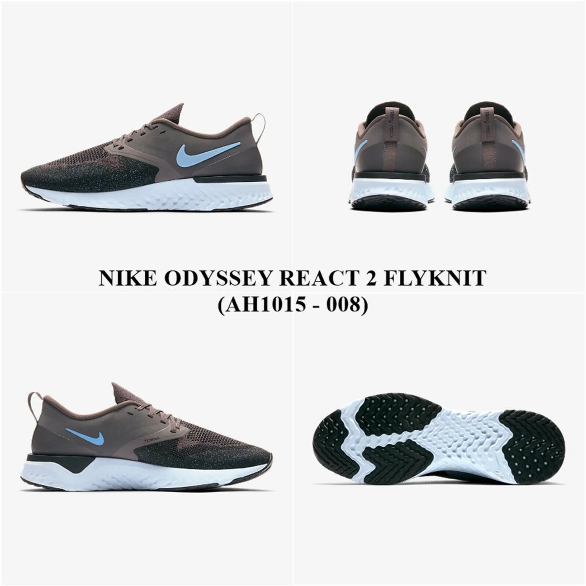 Nike Odyssey React 2 Flyknit AH1015 - 008 Men`s Running Shoes.nwb NO Lid