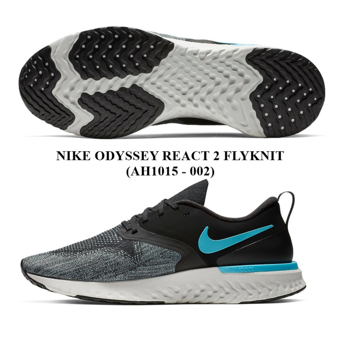 Nike shoes Odyssey React - BLACK/BLUE FURY-AVIATOR GREY , ARMORY BLUE / LIME BLAST-BLACK Manufacturer 0