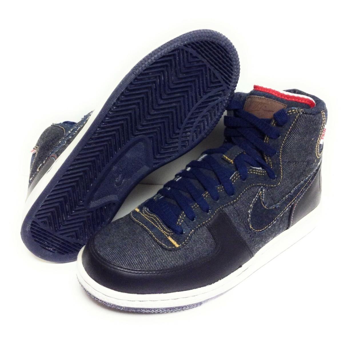 Womens Nike Terminator Hi Premium 307893 441 Denim 2009 Deadstock Sneakers Shoes - Blue