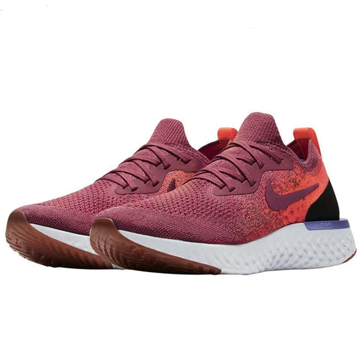 Women`s Nike Epic React Flyknit <AQ0070 - 601> Running/casual Shoe.new with Box - VINTAGE WINE/VINTAGE WINE