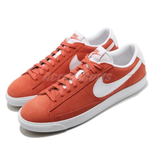 Nike Blazer Low Suede Mantra Orange White Men Casual Shoes Sneakers CZ4703-800 - Red