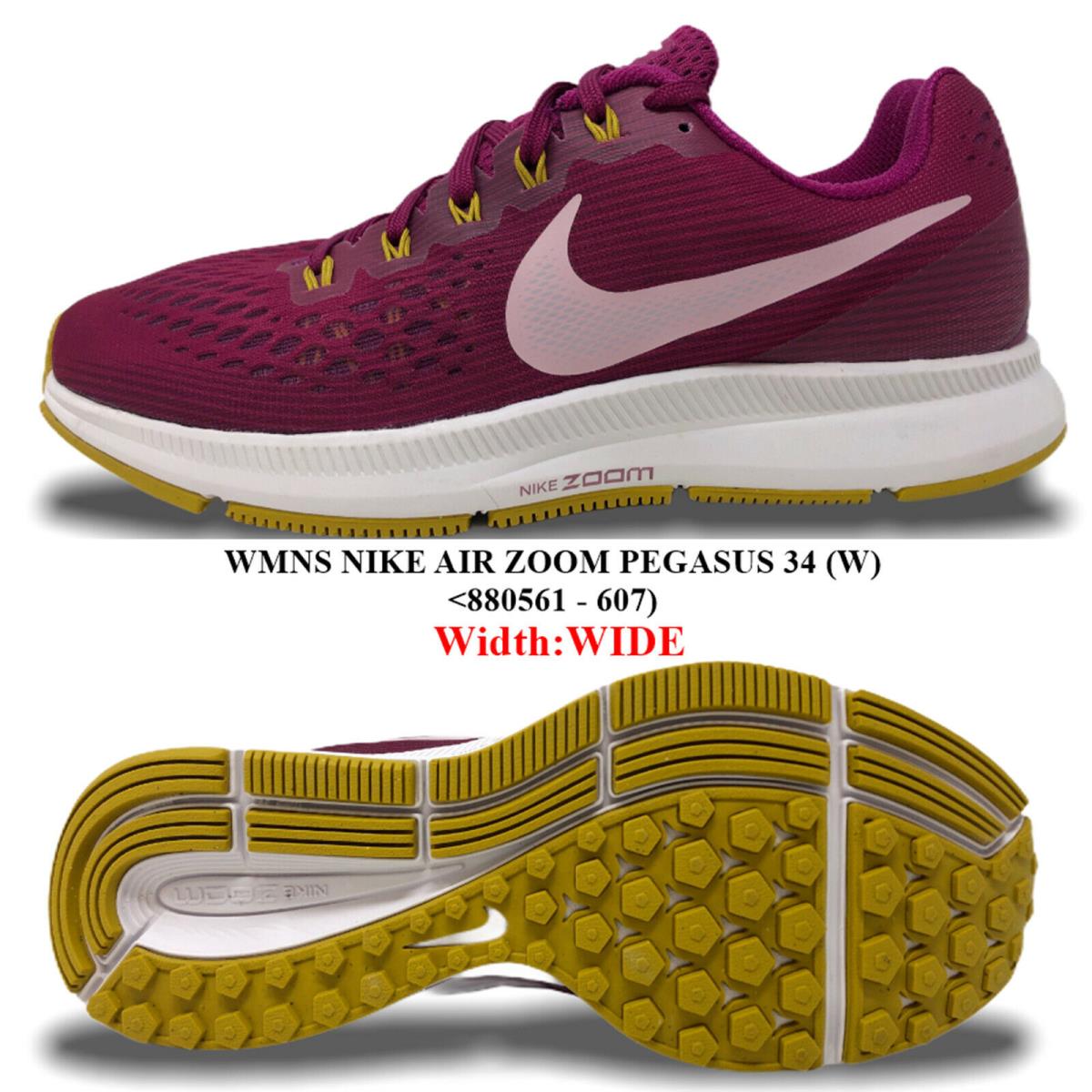 Women`s Nike Air Zoom Pegasus 34 W 880561 - 607 Running/casual Shoes.n W Box | 883212834362 - Nike shoes Air Pegasus TRUE BERRY/PLUM SporTipTop