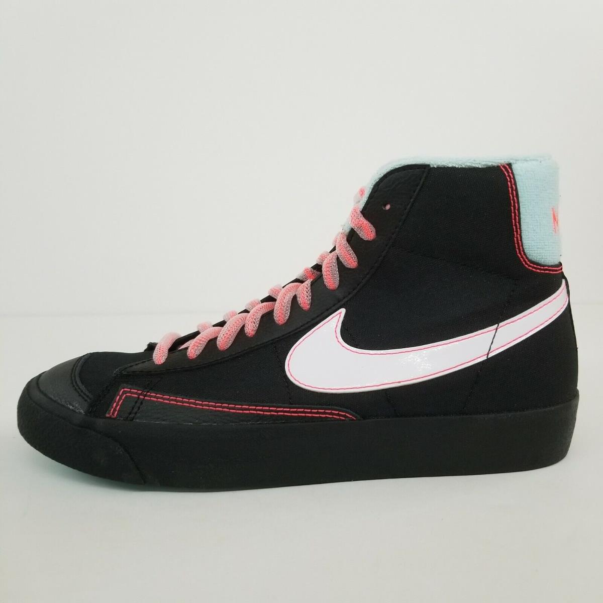 nike black pink blue shoes