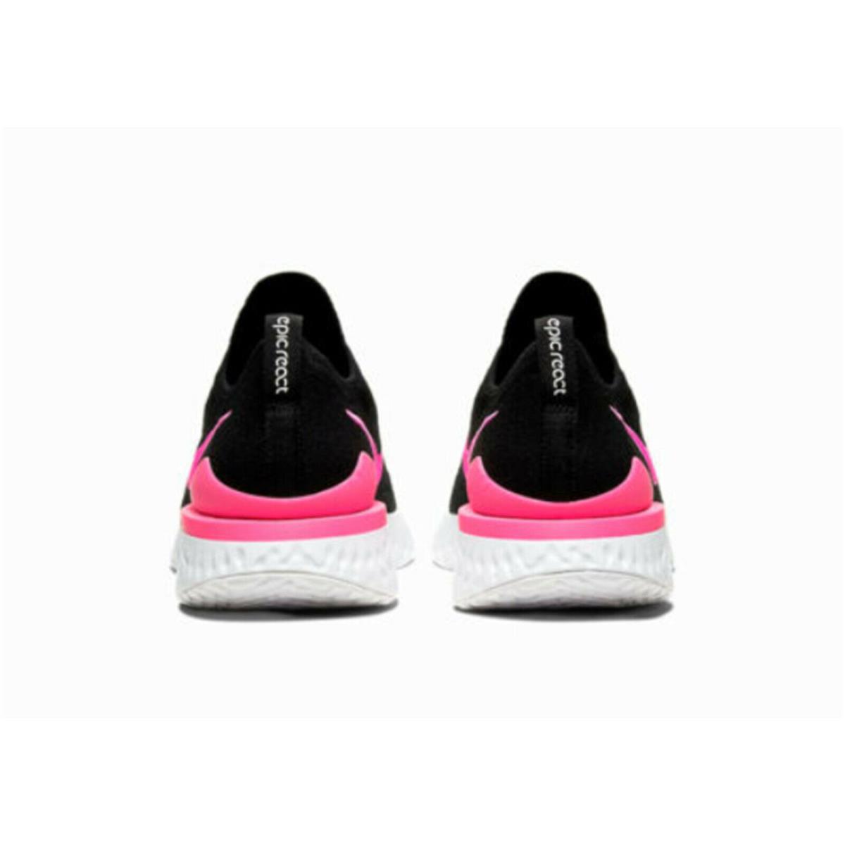 Nike shoes Epic React Flyknit - BLACK/BLACK-PINK BLAST-WHITE , BLACK/BLACK-PINK BLAST-WHITE Manufacturer 2
