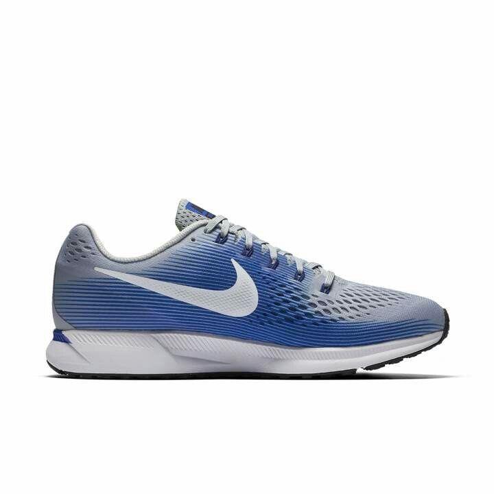 Nike Air Zoom Pegasus 34 Running Shoes Moon Particle Blac Blu 880555-200 Sz 8-9 Wolf Grey/White-Racer Blue