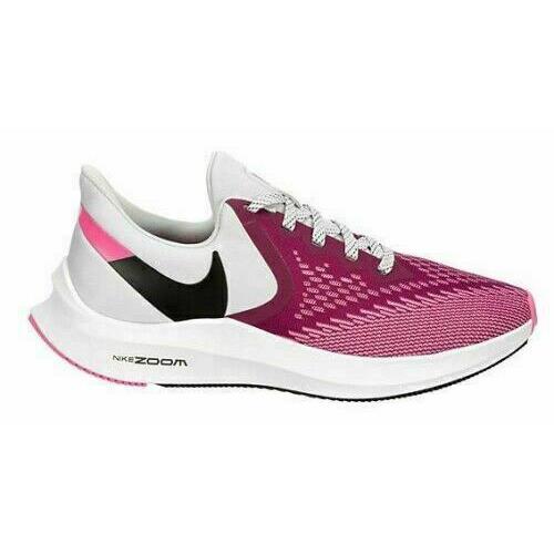 Nike Air Zoom Winflo 6 Women`s Shoes Sneakers Running Cross Training Gym True Berry/Grey/Pink/Black