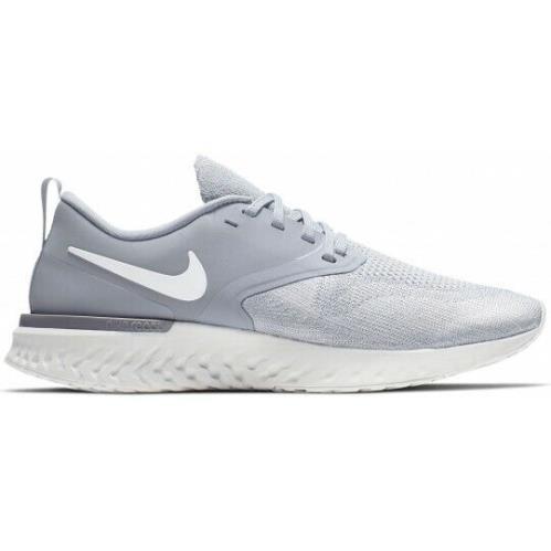 Wmn Nike Odyssey React 2 Flyknit Running Shoes Gry/platnm Tint AH1016-002 Size 7 - Wolf Grey / White Platinum Tint
