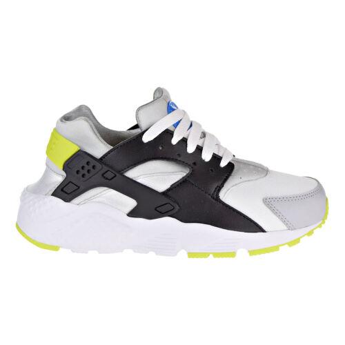 Nike Huarache Run Big Kids` Running Shoes White-cyber-photo Blue 654275-112
