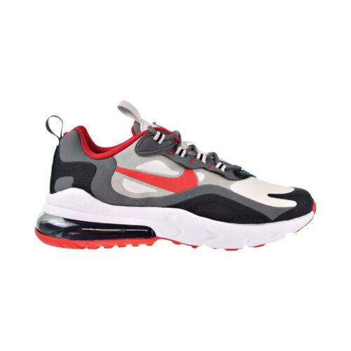 Nike Air Max 270 React Big Kids` Shoes Black-university Red-iron Grey BQ0103-013
