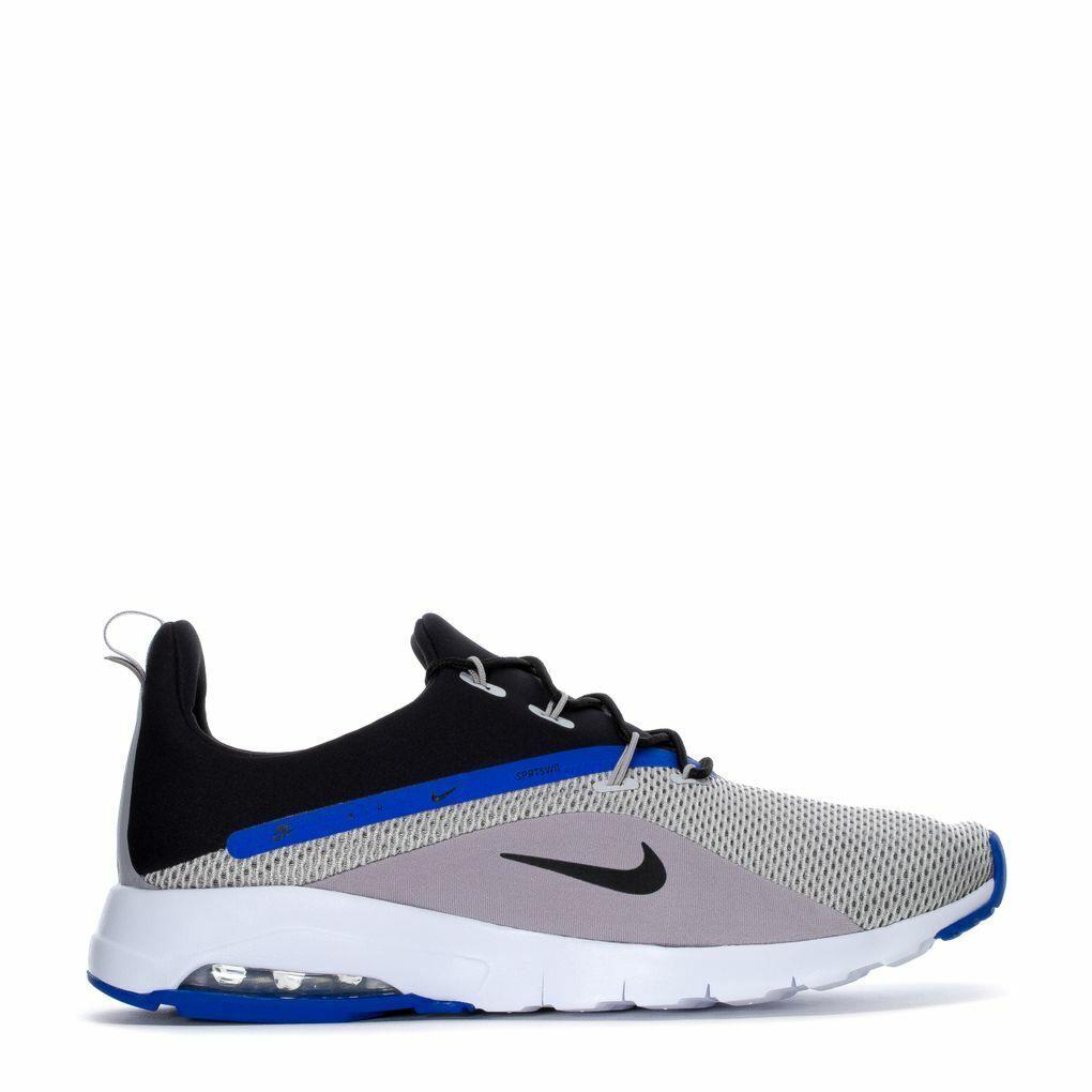 Nike Men`s Shoe Gray Black Blue Air Max Motion Racer 2 AA2178-006 Sz 10 - 11 - Black Gray White Royal Blue