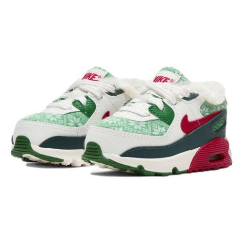 Nike Air Max 90 TD `christmas Sweater` Shoes DC1623-100