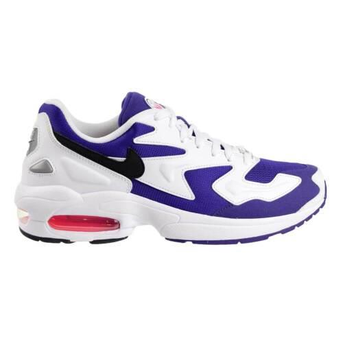 Nike Air Max 2 Light Mens Shoes White-black-court Purple AO1741-103