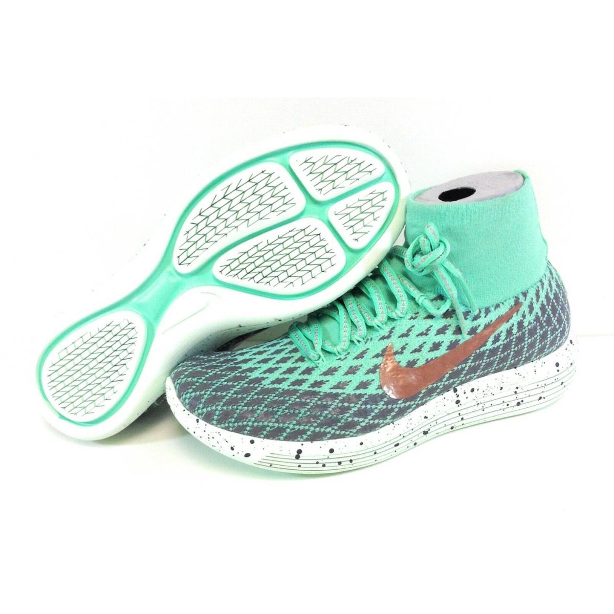 Womens Nike Lunarepic Flyknit Shield 849665 300 Green Glow 2016 Sneakers Shoes - Green