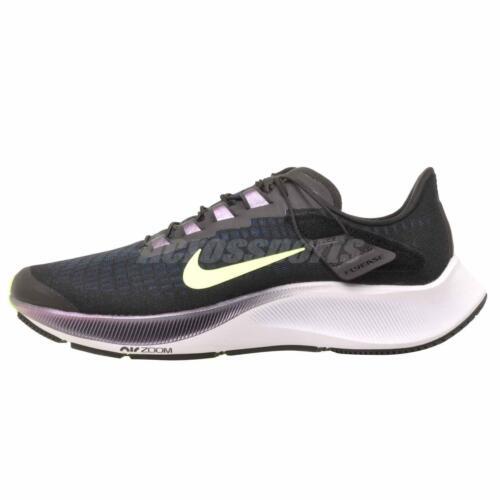 Nike W Air Zoom Pegasus 37 Flyease Running Womens Shoes Black Green CK8605-001