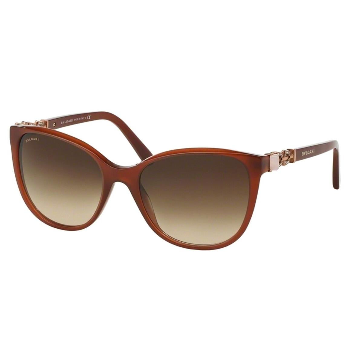 Bvlgari BV8145B 533413 Sunglasses Transparent Brown / Brown Gradient 55mm