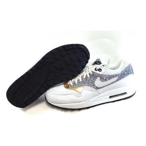 Womens Nike Air Max 1 SE 881101 100 White Black Multi 2016 DS Sneakers Shoes